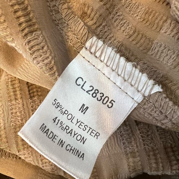 Pink lily tiered smocked bodice babydoll tunic dress long sleeve - Picture 4 of 5